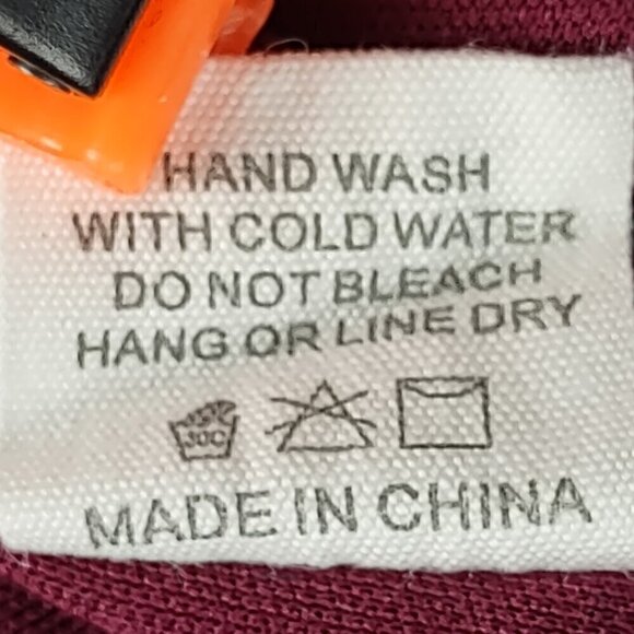 Peach Love California Womens Burgundy, Fully Lined Flowing Midi Dress Size Small - Picture 11 of 11